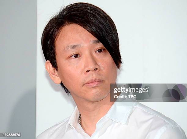 David Tao attends the press conference and admit he has an affair with Ziqing Yang on 07th July, 2015 in Taipei, Taiwan, China.