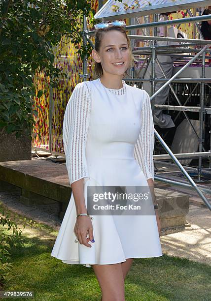 Leelee Sobieski attends the Christian Dior show as part of Paris Fashion Week Haute Couture Fall/Winter 2015/2016 on July 6, 2015 in Paris, France.