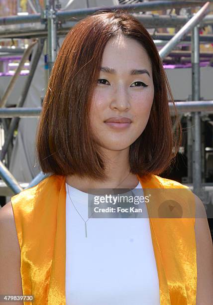 Nicole Warne attends the Christian Dior show as part of Paris Fashion Week Haute Couture Fall/Winter 2015/2016 on July 6, 2015 in Paris, France.
