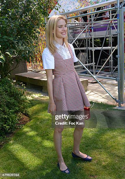 Natalia Vodianova attends the Christian Dior show as part of Paris Fashion Week Haute Couture Fall/Winter 2015/2016 on July 6, 2015 in Paris, France.