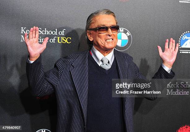 Producer Robert Evans arrives at the 2nd Annual Rebels With A Cause Gala at Paramount Studios on March 20, 2014 in Hollywood, California.