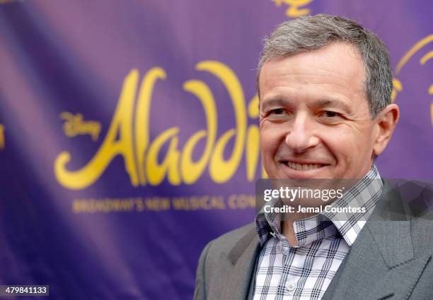 Chairman and Chief Executive Officer of The Walt Disney Company Bob Iger attends the "Aladdin" On Broadway Opening Night at New Amsterdam Theatre on...
