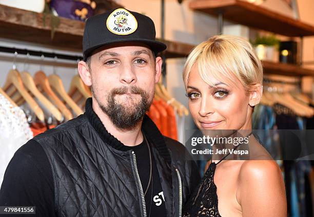 Singer Joel Madden and Nicole Richie attend VH1's "Candidly Nicole" Season 2 Premiere Event at House of Harlow at The Grove on July 7, 2015 in Los...