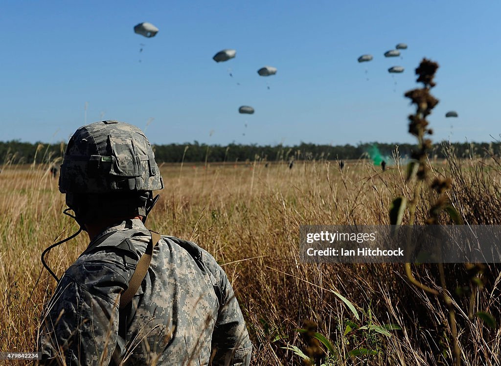 US Military Conducts Paratrooper Drop During Exercise Talisman Sabre