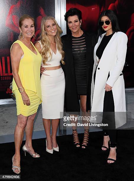 Personality Kathie Lee Gifford, daughter actress Cassidy Gifford, TV personality Kris Jenner and daughter TV personality Kylie Jenner attend the...