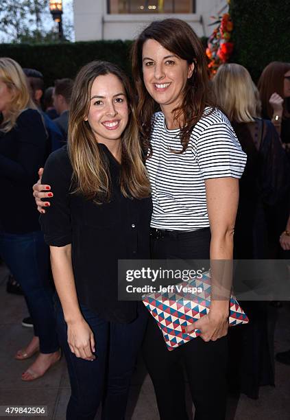 Kelly Franklin and producer Carrie Franklin attend VH1's "Candidly Nicole" Season 2 Premiere Event at House of Harlow at The Grove on July 7, 2015 in...