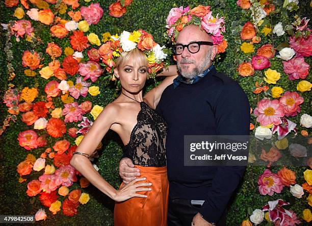 Nicole Richie and flower designer Eric Buterbaugh attend VH1's "Candidly Nicole" Season 2 Premiere Event at House of Harlow at The Grove on July 7,...