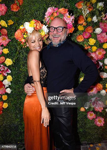 Nicole Richie and flower designer Eric Buterbaugh attend VH1's "Candidly Nicole" Season 2 Premiere Event at House of Harlow at The Grove on July 7,...