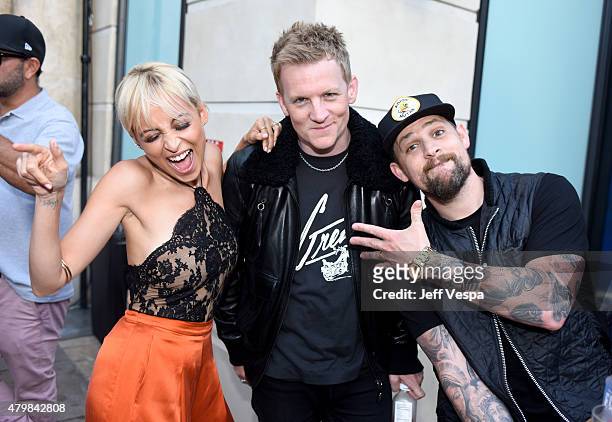 Nicole Richie, Josh Madden and singer Joel Madden attend VH1's "Candidly Nicole" Season 2 Premiere Event at House of Harlow at The Grove on July 7,...