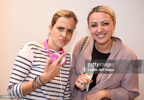 Samantha Ronson and Sophia Rossi attend VH1's "Candidly Nicole" Season 2 Premiere Event at House of Harlow at The Grove on July 7, 2015 in Los...