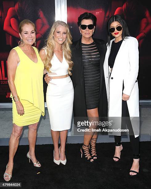 Television personality Kathie Lee Gifford, actress Cassidy Gifford, television personalities Kris Jenner and Kylie Jenner attend the premiere of New...