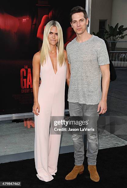 Lauren Scruggs and Jason Kennedy attend the premiere of "The Gallows" at Hollywood High School on July 7, 2015 in Los Angeles, California.