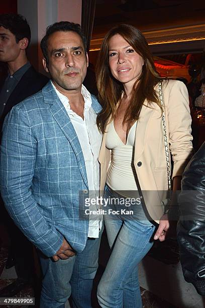 Jean Pierre Martins and Alexandra Genoves attend the 'Neo Burlesque Party' during the Hotel Vernet Opening Cocktail At Hotel Vernet on March 20, 2014...