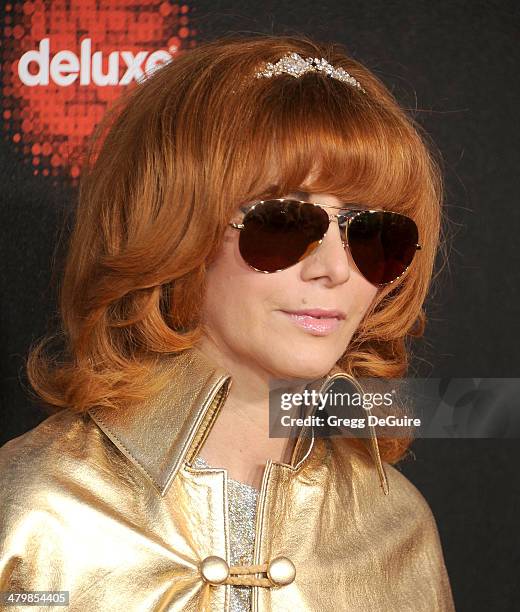 Linda Ramone arrives at the 2nd Annual Rebel With A Cause Gala at Paramount Studios on March 20, 2014 in Hollywood, California.