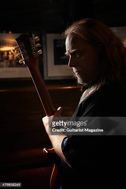 Portrait of American rock guitarist Warren Haynes photographed before a live performance with Gov't Mule at Under The Bridge in London, on July 4,...