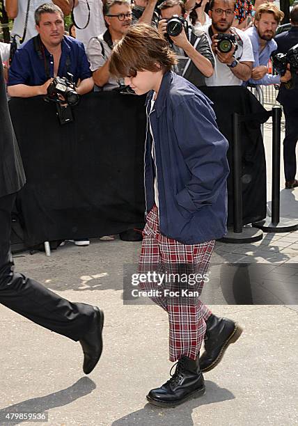 Jack Depp Attends the Chanel show as part of Paris Fashion Week Haute Couture Fall/Winter 2015/2016 on July 7, 2015 in Paris, France.