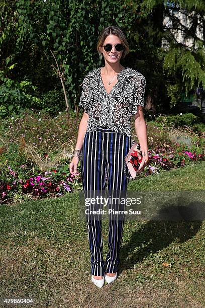 Helena Bordon attends the Maison Margiela show as part of Paris Fashion Week Haute Couture Fall/Winter 2015/2016 on July 8, 2015 in Paris, France.