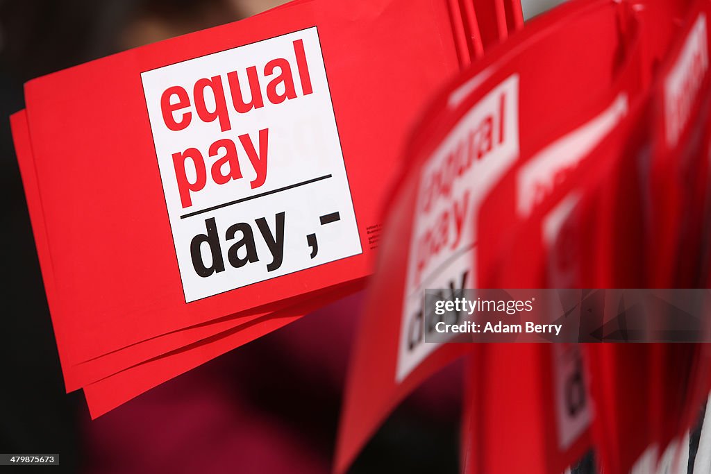 "Equal Pay Day" Protesters Demand Equal Pay For Women