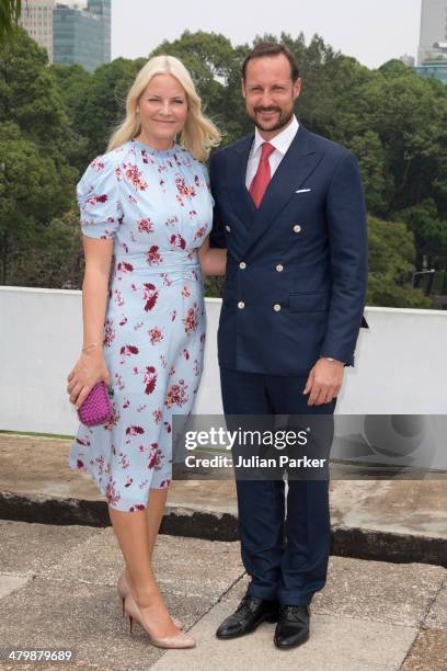Crown Prince Haakon and Crown Princess Mette-Marit of Norway attend a Lunch at The Reunification Palace during day 3 of an official visit to Vietnam...