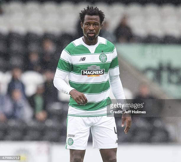 Efe Ambrose of Celtic at the Pre Season Friendly between Celtic and FK Dukla Praha at St Mirren Park on July 04, 2015 in Paisley, Scotland.