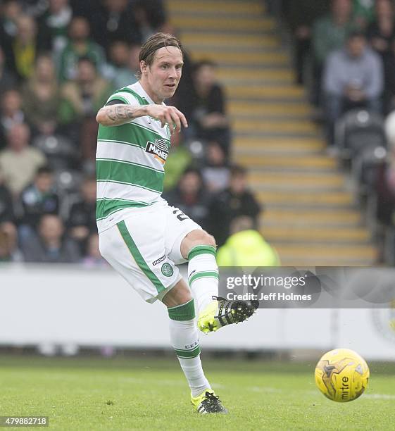 Stefan Johansen of Celtic at the Pre Season Friendly between Celtic and FK Dukla Praha at St Mirren Park on July 04, 2015 in Paisley, Scotland.