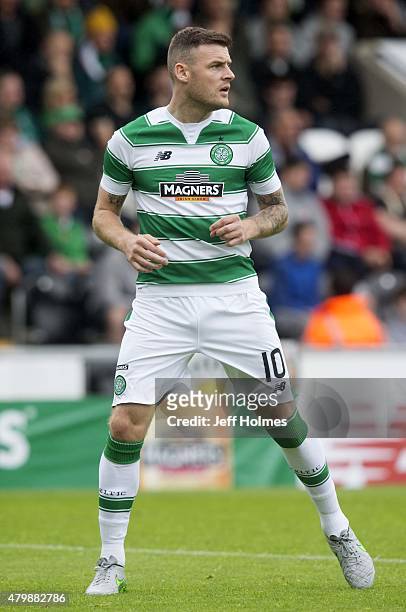 Anthony Stokes of Celtic at the Pre Season Friendly between Celtic and FK Dukla Praha at St Mirren Park on July 04, 2015 in Paisley, Scotland.