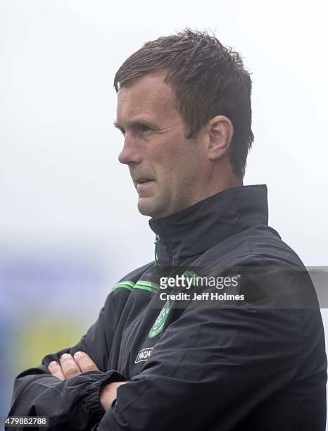 Ronny Deila Celtic manager at the Pre Season Friendly between Celtic and FK Dukla Praha at St Mirren Park on July 04, 2015 in Paisley, Scotland.