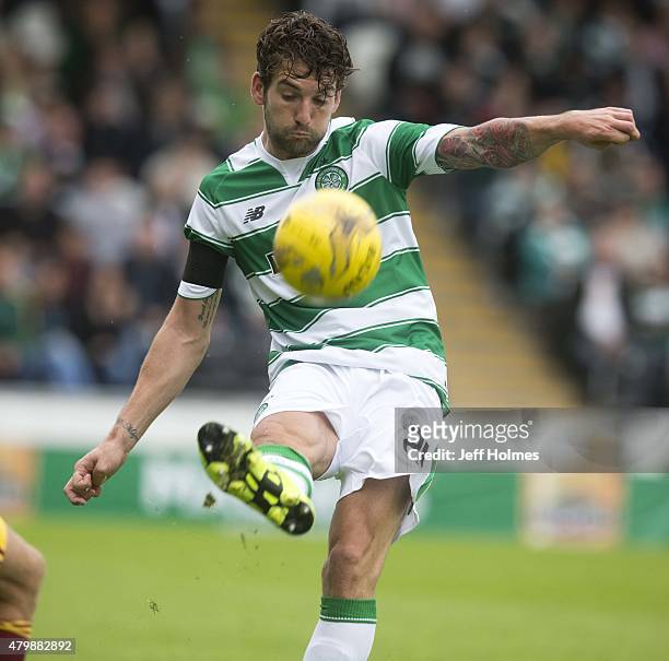 Charlie Mulgrew of Celtic at the Pre Season Friendly between Celtic and FK Dukla Praha at St Mirren Park on July 04, 2015 in Paisley, Scotland.