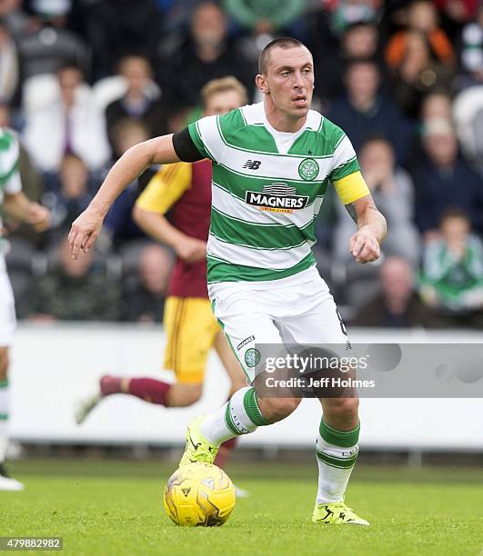 Scott Brown of Celtic at the Pre Season Friendly between Celtic and FK Dukla Praha at St Mirren Park on July 04, 2015 in Paisley, Scotland.