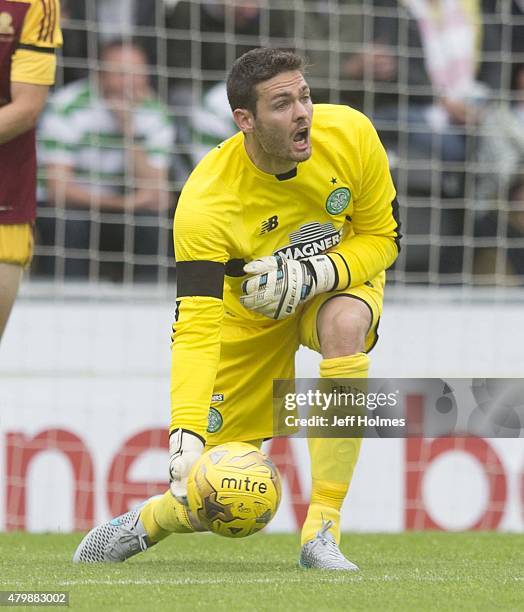 Craig Gordon of Celtic at the Pre Season Friendly between Celtic and FK Dukla Praha at St Mirren Park on July 04, 2015 in Paisley, Scotland.