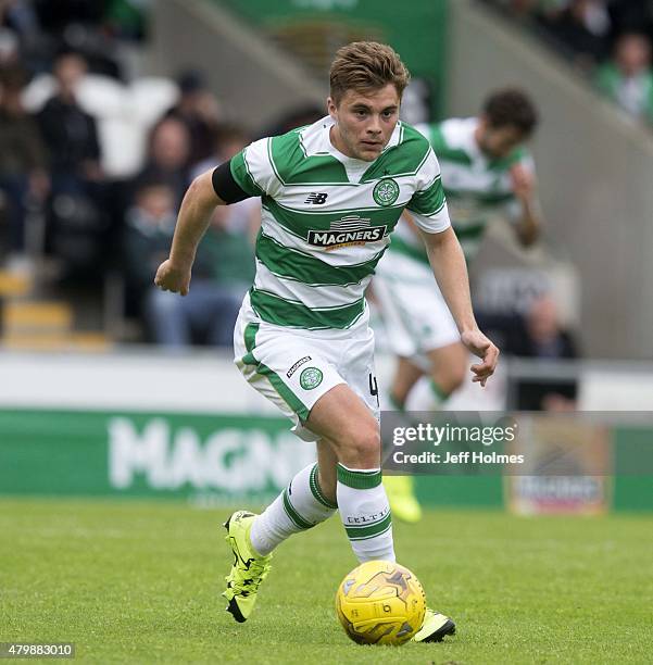 James Forrest of Celtic at the Pre Season Friendly between Celtic and FK Dukla Praha at St Mirren Park on July 04, 2015 in Paisley, Scotland.