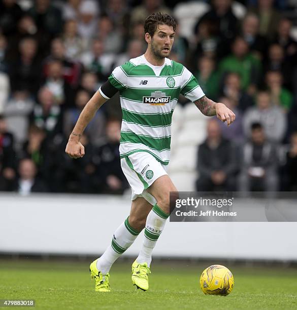 Charlie Mulgrew of Celtic at the Pre Season Friendly between Celtic and FK Dukla Praha at St Mirren Park on July 04, 2015 in Paisley, Scotland.