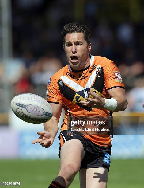 Luke Dorn of Castleford Tigers in action during the First Utility Super League match between Castleford Tigers and Widnes Vikings at The Jungle on...