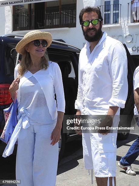 Carmen Thyssen-Bornemisza and Borja Thyssen-Bornemisza are seen on June 24, 2015 in Marbella, Spain