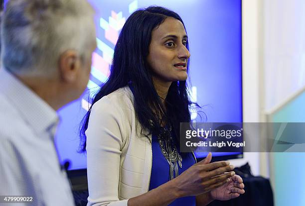 Bina Venkataraman, Director, Global Policy Initiatives, Broad Institute of MIT and Harvard, speaks during the Aspen Ideas Festival 2015 on July 3,...