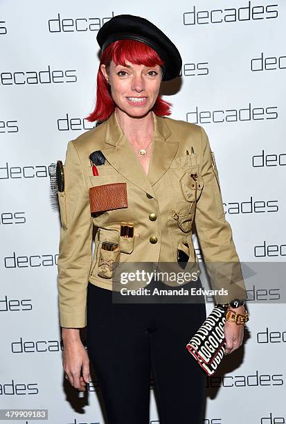 Liza-Mae Carlin arrives at the Decades: Les Must De Moschino event at Decades on March 20, 2014 in Los Angeles, California.