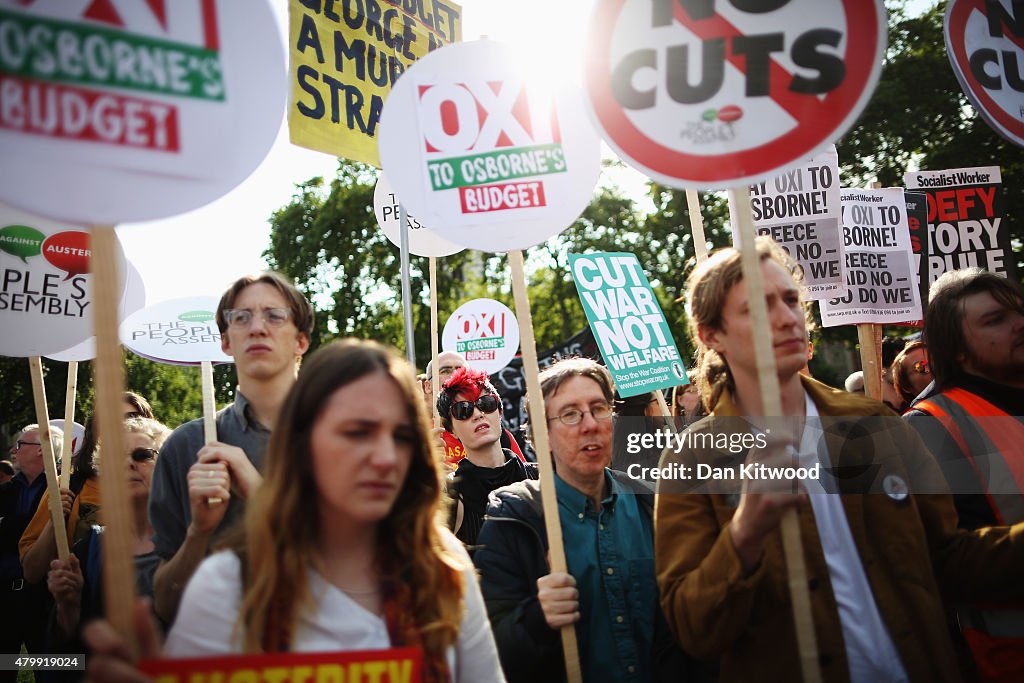 Anti-Austerity Protests After The Summer Budget