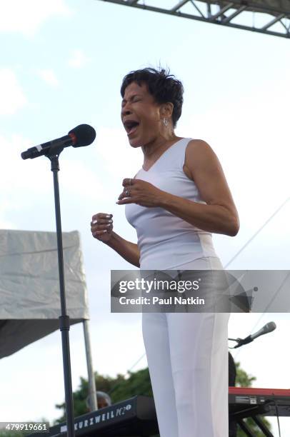 Musician Bettye Lavette performs during the 2007 Folk and Roots Festival at the Old Town School of Folk Music, Champaign, Illinois, July 14, 2006.