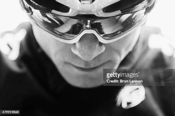 Chris Froome of Great Britain and Team Sky prepares to race during stage five of the 2015 Tour de France, a 189.5km stage between Arras and Amiens on...