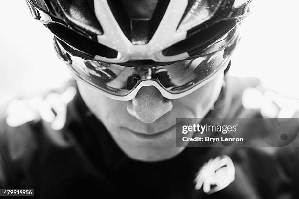 Chris Froome of Great Britain and Team Sky prepares to race during stage five of the 2015 Tour de France, a 189.5km stage between Arras and Amiens on...