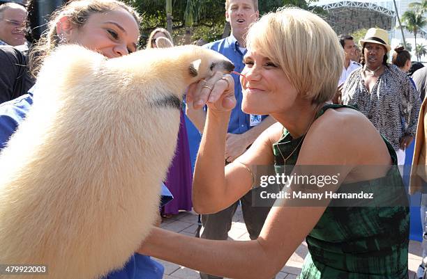 Kristin Chenoweth attends Miami Walk of Fame Inauguration at Bayside at Bayside Marketplace on March 21, 2014 in Miami, Florida.