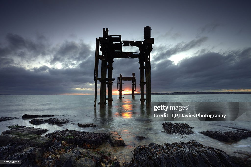 Old Jetty The Dolphins, Lepe Beach