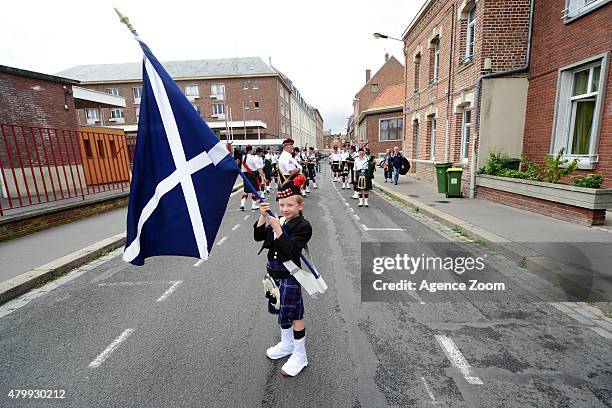 Fans during Stage Five of the Tour de France on Wednesday 08 July 2015, Amiens, France.