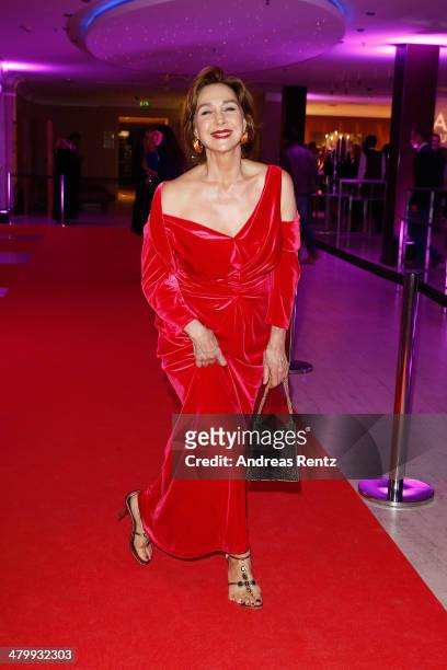 Christine Kaufmann attends the GLORIA - German Cosmetic Award at Hilton Hotel on March 21, 2014 in Duesseldorf, Germany.