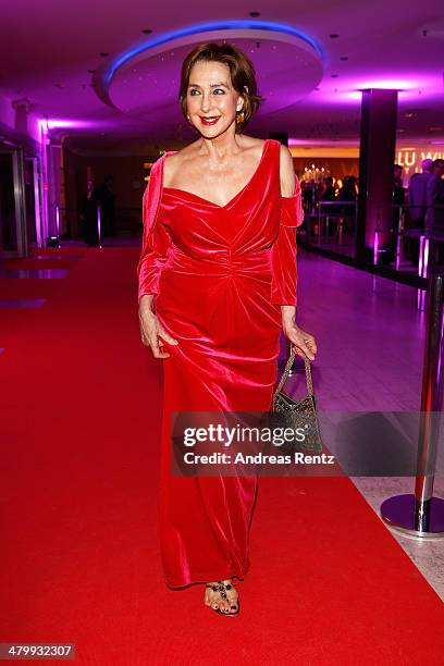 Christine Kaufmann attends the GLORIA - German Cosmetic Award at Hilton Hotel on March 21, 2014 in Duesseldorf, Germany.