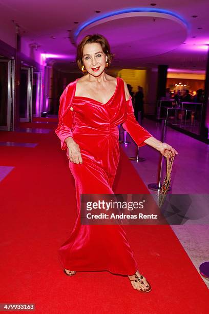 Christine Kaufmann attends the GLORIA - German Cosmetic Award at Hilton Hotel on March 21, 2014 in Duesseldorf, Germany.