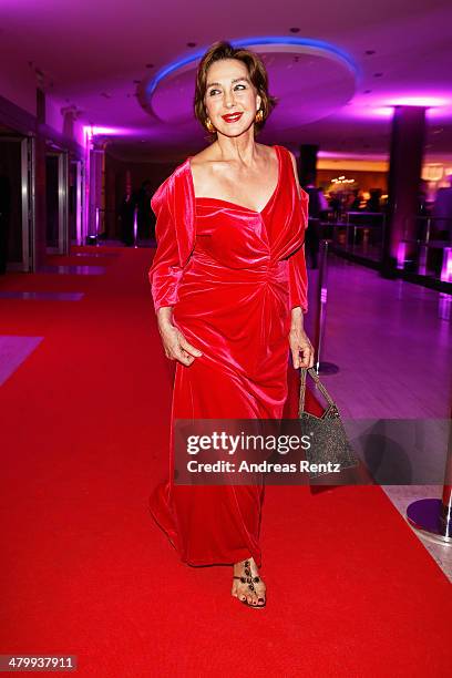 Christine Kaufmann attends the GLORIA - German Cosmetic Award at Hilton Hotel on March 21, 2014 in Duesseldorf, Germany.