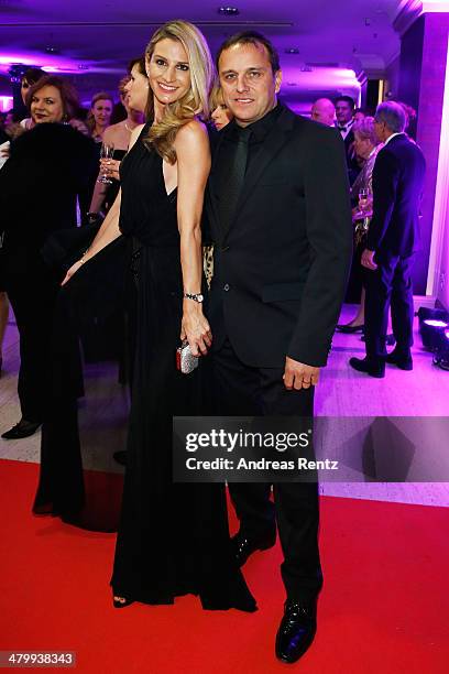 Christian Abt and Sandra Abt attend the GLORIA - German Cosmetic Award at Hilton Hotel on March 21, 2014 in Duesseldorf, Germany.