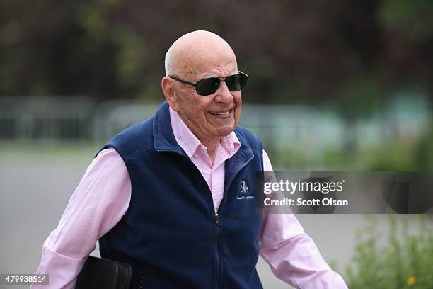 Rupert Murdoch, Executive -co-Chairman of 21st Century Fox, attends the Allen & Company Sun Valley Conference on July 8, 2015 in Sun Valley, Idaho....