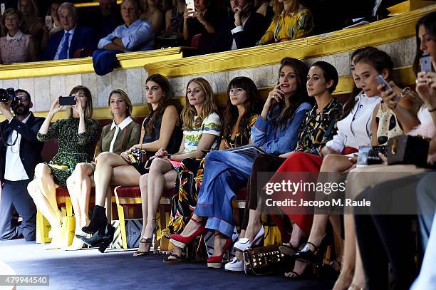 Anya Ziourova, Helena Bordon, Bianca Brandolini dAdda, Olivia Palermo, Miroslava Duma, Elisa Sednaoui, Delfina Delettrez Fendi, Tallulah Harlech and...